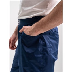 Брюки на флисе синий