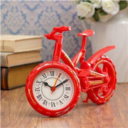 Будильник "Велосипед", дискретный ход, 12 х 22 см, d=6.5 см, микс