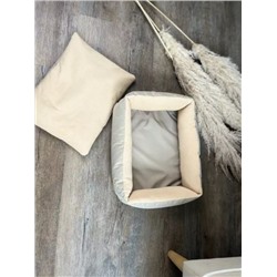 Лежанка для кошек прямоугольная бежевый