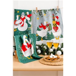 К-т полотенец "Почудим" 50*60 см. - 3 шт. рогожка хлопок 100%