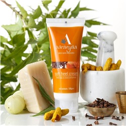SOFT HEEL Cream, bees wax & clove oil formula, Aaranyaa (СМЯГЧАЮЩИЙ КРЕМ ДЛЯ СТУПНЕЙ с пчелиным воском и маслом гвоздики, Аараньяа), 100 г.