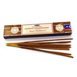 Nag Champa AROMATIC FRANKINCENSE Incense, Satya (Благовония НАГ ЧАМПА АРОМАТНЫЙ ЛАДАН, Сатья), 15 г.
