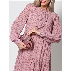 Многоярусное платье с бантом