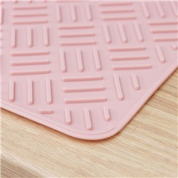 Коврик для сушки посуды, 35×45 см, силикон, цвет МИКС