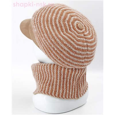 497-ТД Комплект женский (кепка+снуд) (56-58)