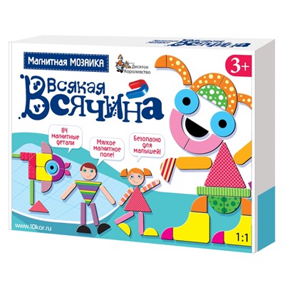 Магнитная мозаика «Всякая всячина» (84 деталей)