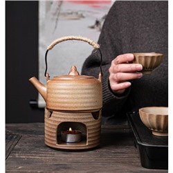 Чайник ручной работы для чайной церемонии с чайной плитой, 300 мл