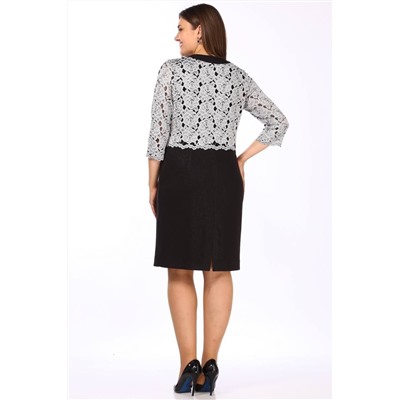 Lady Style Classic 552/1 черный_с_серым, Платье