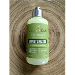 Body Cleanser GREEN TEA & ALOE VERA Moisturizing, Indian Khadi (Средство для душа ЗЕЛЕНЫЙ ЧАЙ И АЛОЭ ВЕРА увлажнение, Индиан Кхади), 200 мл.