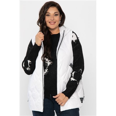 Жилет утепленный Дана Мур (белый) Б14308-18М