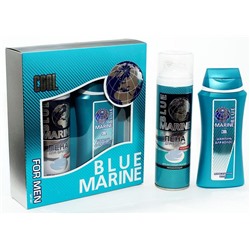 НАБОР муж.  BLUE MARINE COOL (шампунь 250мл + пена д/бритья 200мл)