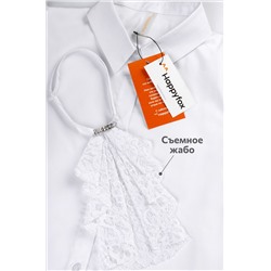 Нарядная блузка для девочки с длинным рукавом Happyfox