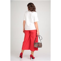 Michel chic 1336 белый-красный, Брюки,  Майка