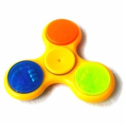 Антистресс Hand Spinner Спиннер светящийся 8см желтый SH 999369