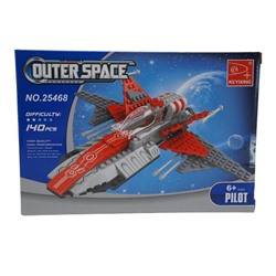 Конструктор Outer Space 140дет.Космический корабль 22*15cм/ коробка 25468