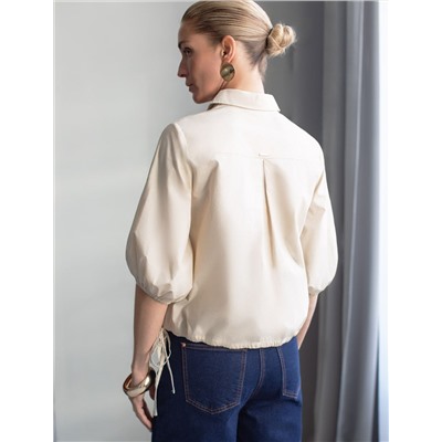 Блузка из легкого хлопкового поплина