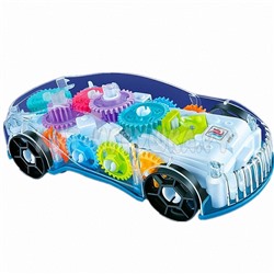 Машина с шестеренками на 3d колесе (свет, звук) YJ388-65, YJ388-65