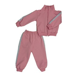 Спортивный костюм 0256/7 пудровый, лампасы