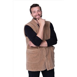 Мужской жилет из верблюжьей шерсти оптом (MEN VEST WOOL, цвет CAMEL)