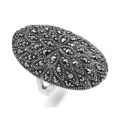 Кольцо из серебра марказит, SL-AGA132