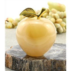 Яблоко из оникса желтого 60*60*75мм