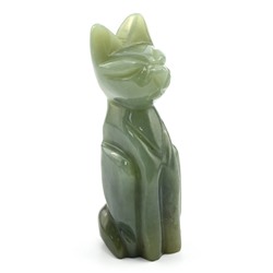 Кошка из нефрита светлого 35*33*95мм, 160г