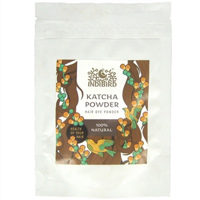 KATCHA POWDER Hair Dye Powder, Indibird (КАТХА (АКАЦИЯ КАТЕХУ) Порошок для волос, Индибёрд), 50 г.