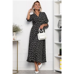 Платье Летнее вдохновение (черное) П14146-1М
