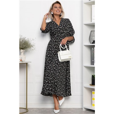Платье Летнее вдохновение (черное) П14146-1М