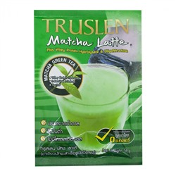 MATCHA LATTE Plus Whey Protein Hydrolysate & Oligoflfructose, Truslen (Напиток растворимый МАТЧА ЛАТТЕ с гидролизатом сывороточного протеина и олигофруктозой), 16 г.