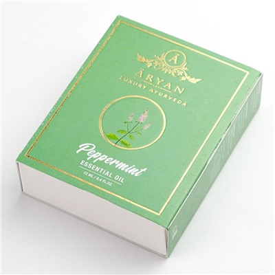PEPPERMINT Essential Oil, ARYAN (МЯТА ПЕРЕЧНАЯ эфирное масло, АРЬЯН), 12 мл.