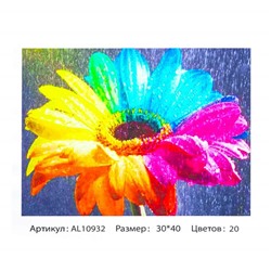 Алмазная мозаика на подрамнике 30*40см Семицветик (матов.) 20цветов  AL10932