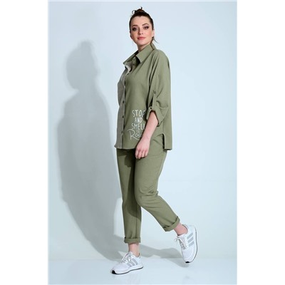 Liona Style 790 зеленый, Брюки,  Рубашка