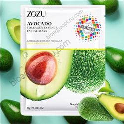 Zozu маска для лица коллаген + экстракт граната, 30 гр.