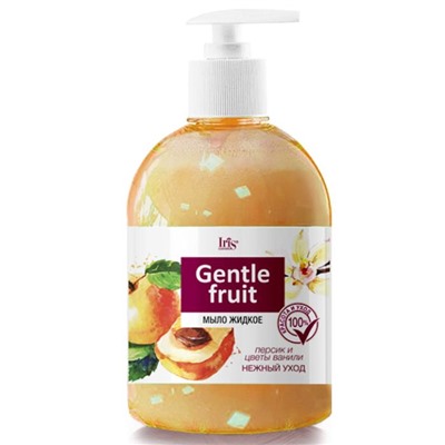 Жидкое мыло 500мл GENTLE FRUIT Персик и цветы ванили IRIS