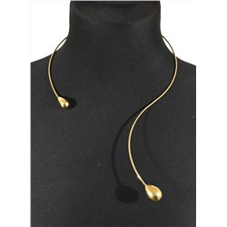 Колье-чокер металлический золотистый, 50см