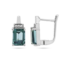Серьги из серебра лондон топаз кварц, Харден