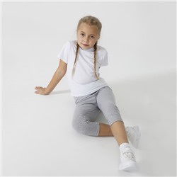 Легинсы для девочки Укороченные Серые
