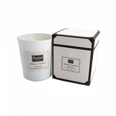 Aroma Candle SEA SALT & SAGE, Menahem (Аромасвеча в стакане МОРСКАЯ СОЛЬ И ШАЛФЕЙ, время горения: около 12 часов), 1 шт.