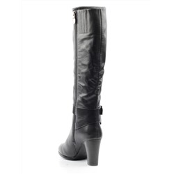 MX52F-16546RM N969 BLACK Сапоги зимние женские (натуральная кожа, натуральный мех (еврозима)) размер 36