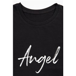 Футболка HF019 HAPPY FOX Angel (Черный)