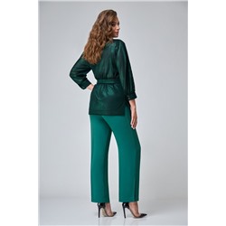 Мишель стиль 1070-1 изумруд, Брюки,  Блуза