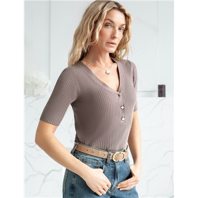 Джемпер тонкой вязки из вискозы с нейлоном