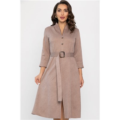 Платье трикотажное Дарьяна НЬЮ (бежевое) П14304-18М