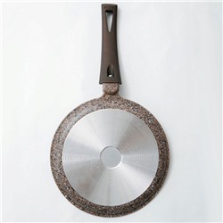 Сковорода 24 см блинная с антипригарным покрытием и ручкой soft-touch серии "АЛТАЙ" 0824-07