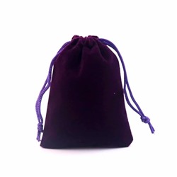 Мешочек бархатный фиолетовый 9,5х16см SH 180033
