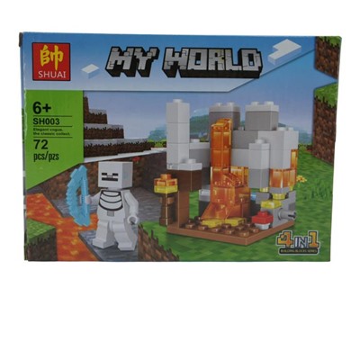 Конструктор My World 4в1 72дет. 19*14см / коробка SH003-3