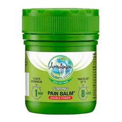 AMRUTANJAN STRONG Pain Balm, DOUBLE POWER (АМРУТАНЖАН, Обезболивающий бальзам ЗЕЛЕНЫЙ, Двойная сила), 24,75 г. (27,5 мл.)