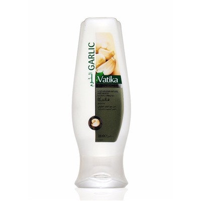 Vatika SPANISH GARLIC Natural Hair Growth Conditioner, Dabur (Ватика ИСПАНСКИЙ ЧЕСНОК Кондиционер ДЛЯ РОСТА ВОЛОС для ослабленных и выпадающих волос, Дабур), 200 мл.