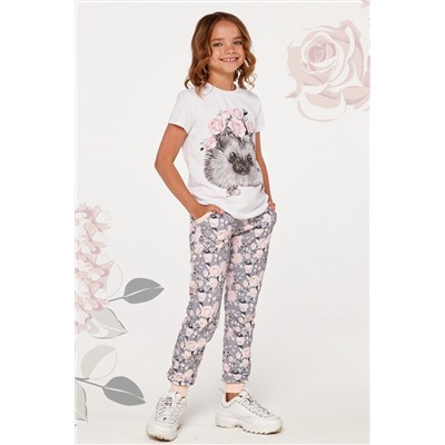 Брюки д/дев Juno SS21GJ548 Romantic Roses розы (Розы)